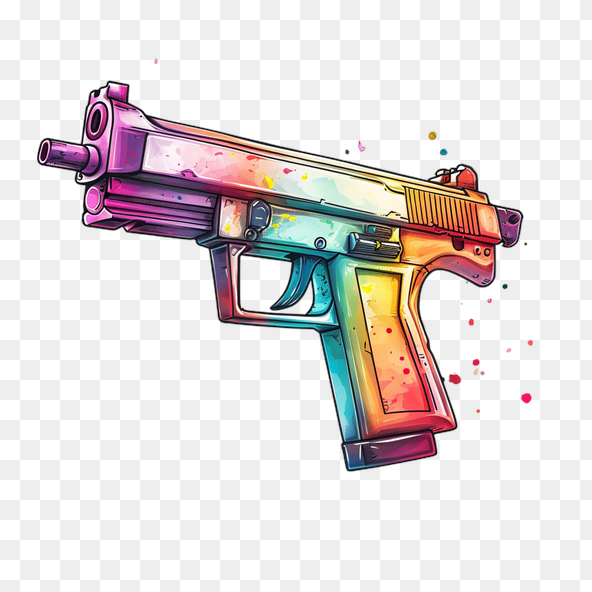 Rainbow Gun Clipart