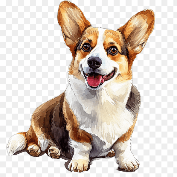 cute corgi clipart