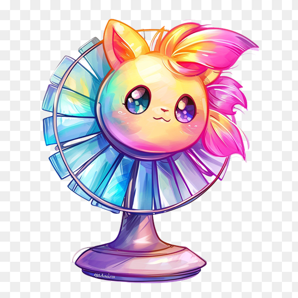 cute fan clipart