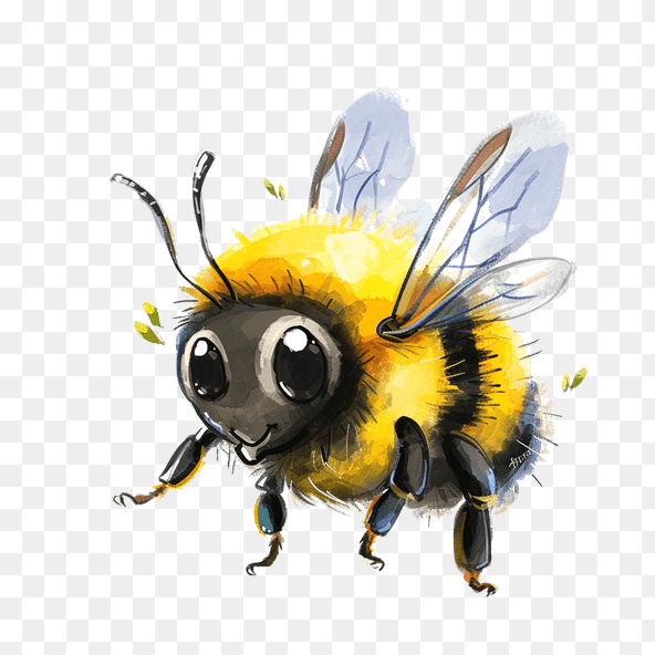 Cute Bumblebee Clipart