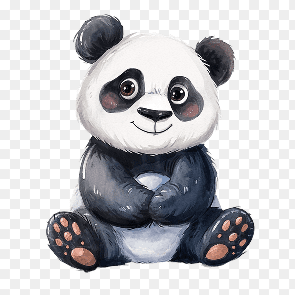 cute cartoon panda clipart