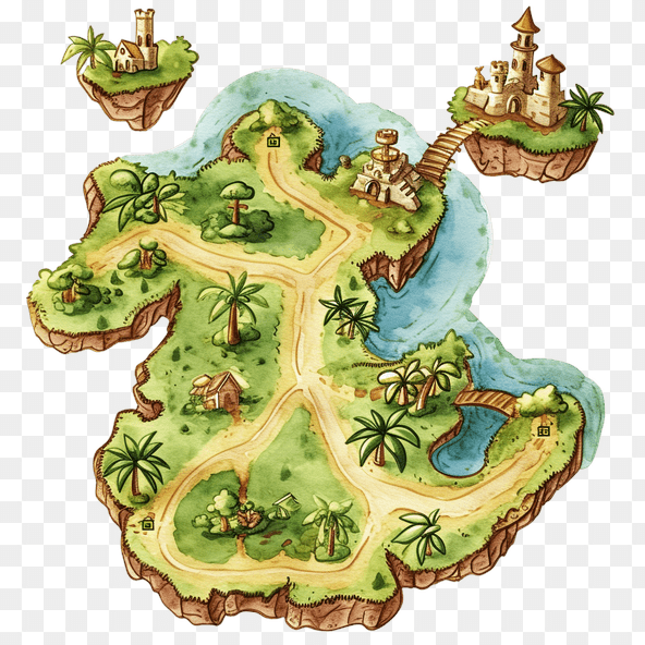 nature map clipart