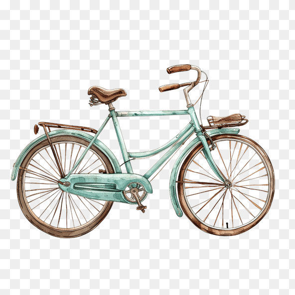 vintage bicycle clipart