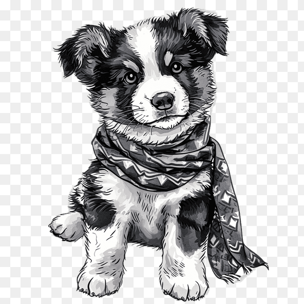 cute puppy clipart