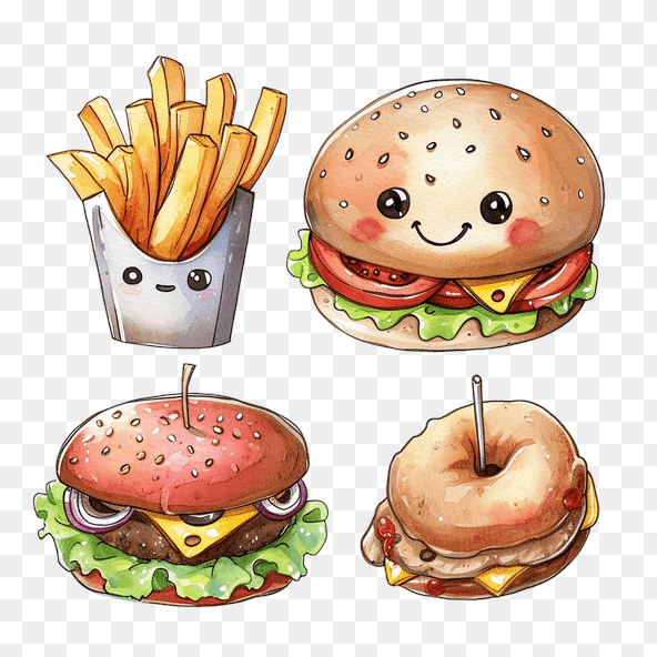 Kawaii Food clipart
