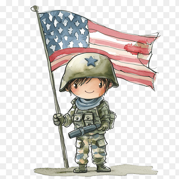 patriotic soldier clipart