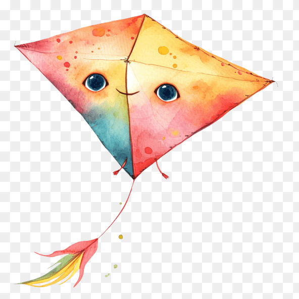 kawaii kite clipart