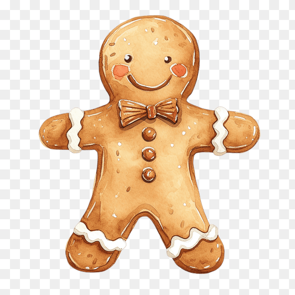 Gingerbread Man Christmas Clipart