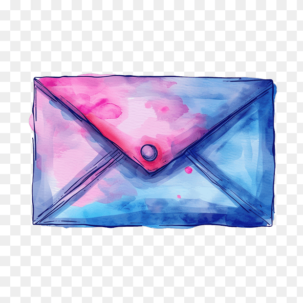watercolor envelope clipart