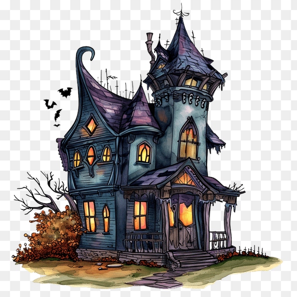 cute haunted house