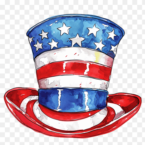 patriotic hat clipart