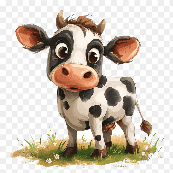 cartoon cow clipart