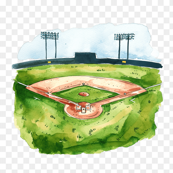 baseball field clipart