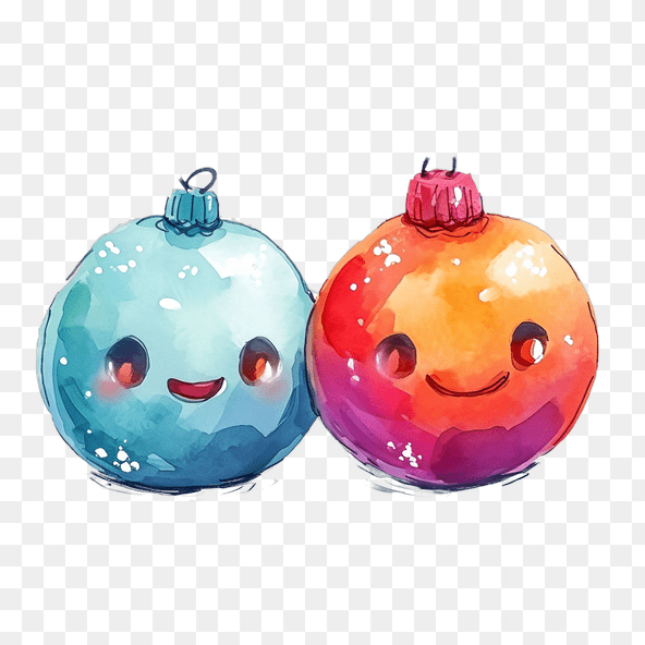 watercolor ornaments clipart