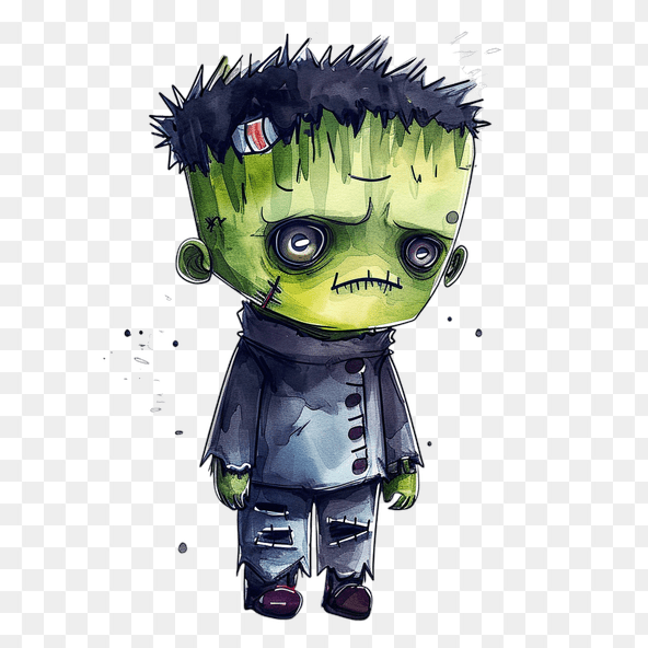 Cute Frankenstein Monster Clipart