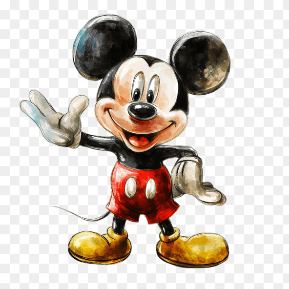 Watercolor Mickey Mouse Clipart