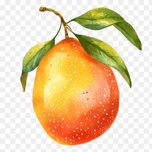 watercolor mango clipart