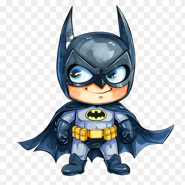 watercolor batman clipart