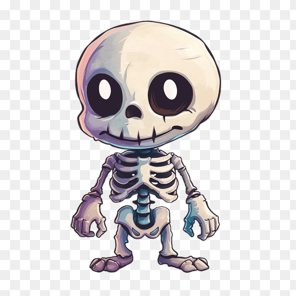cartoon skeleton clipart