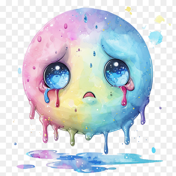 blob crying clipart