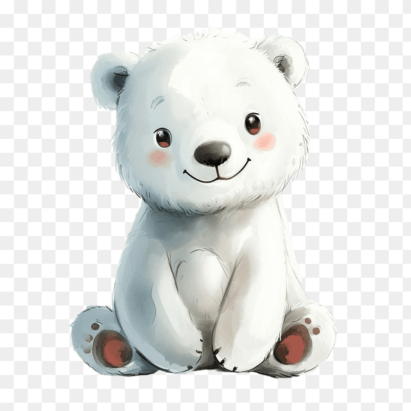 cute polar bear clipart