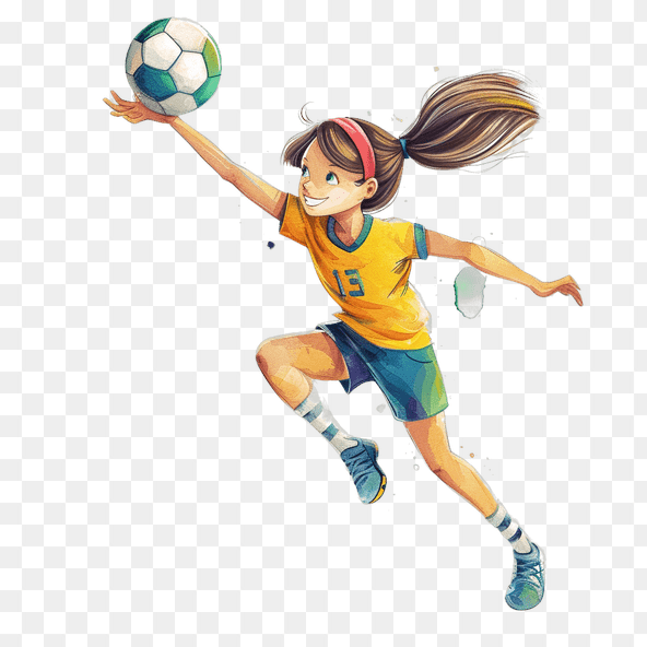 cute volleyball clipart