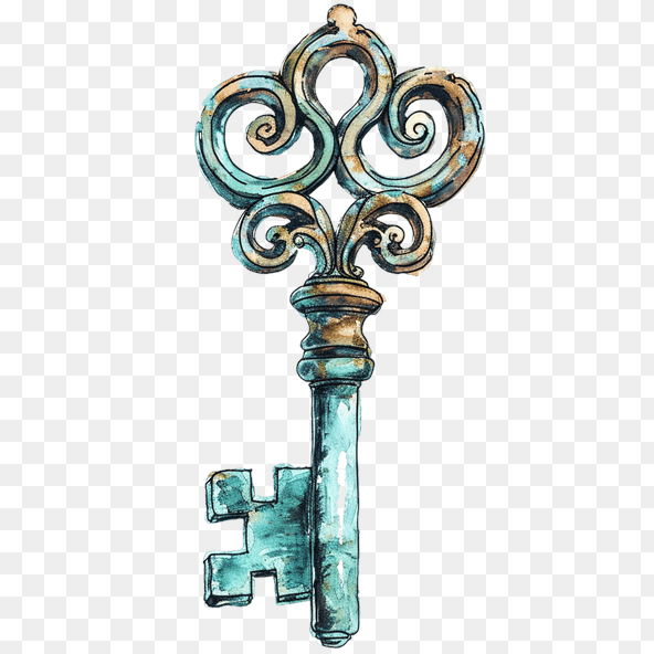 vintage key clipart