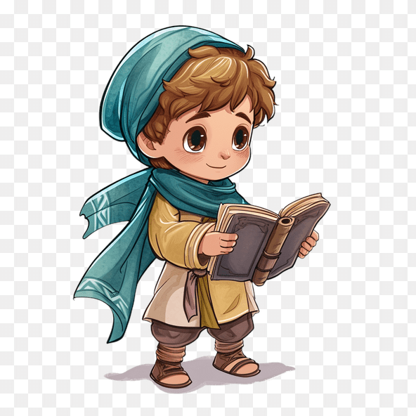 cute reading clipart