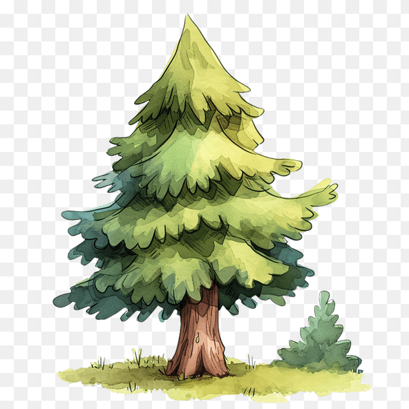 simple pine tree clipart