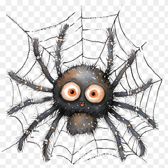 cute spider web clipart