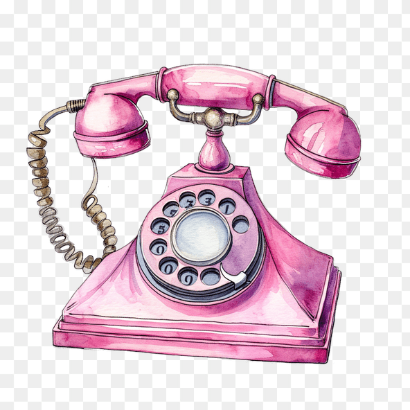 vintage telephone clipart