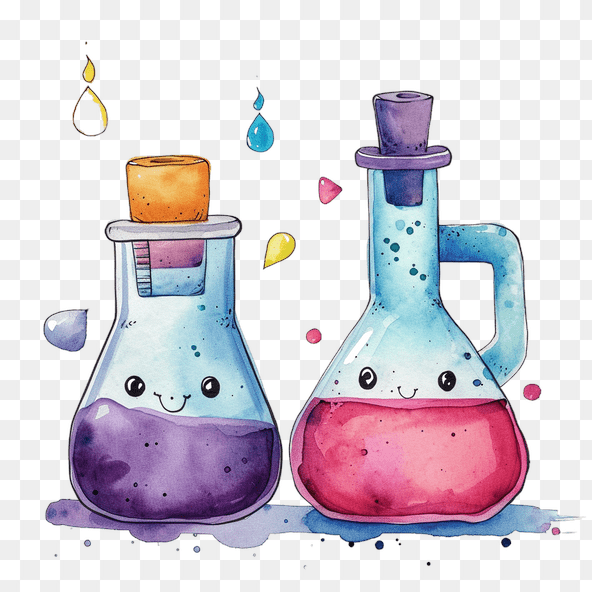 watercolor science clipart