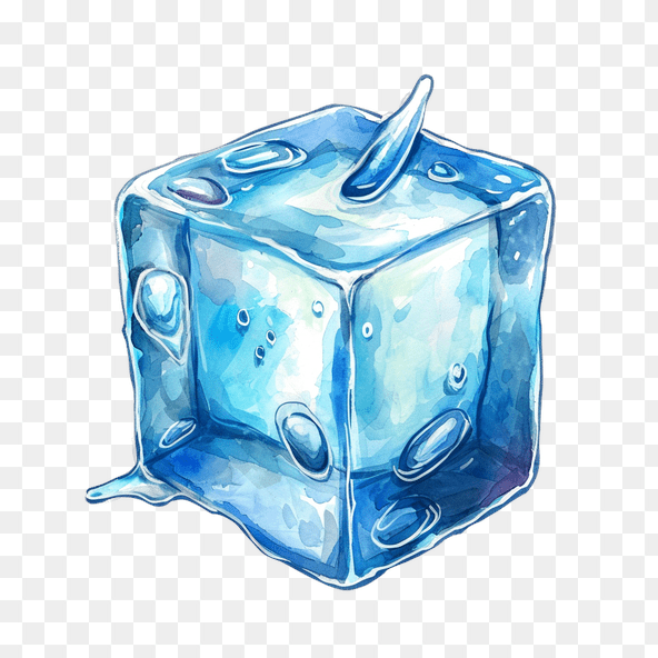 cute ice cube clipart