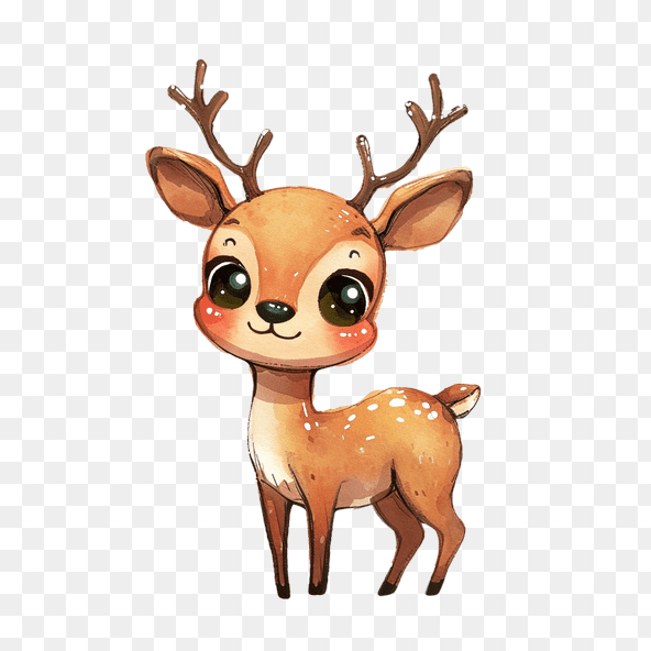 baby reindeer clipart