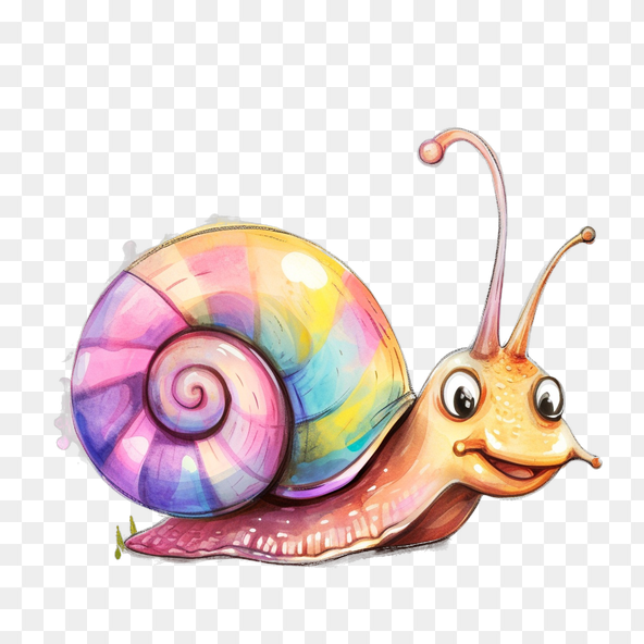 cute snail clipart