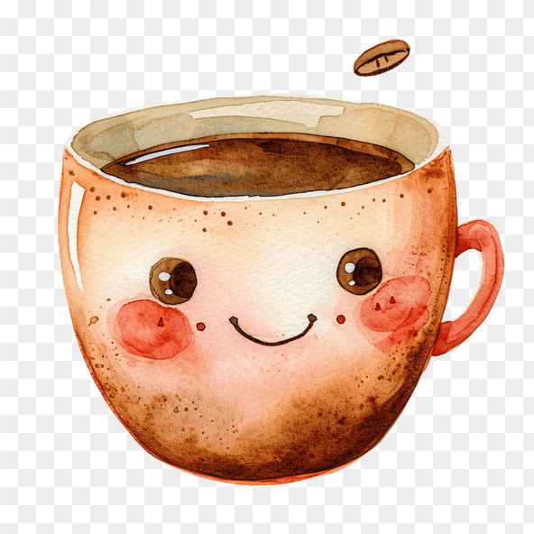 kawaii Coffee Cup Clipart