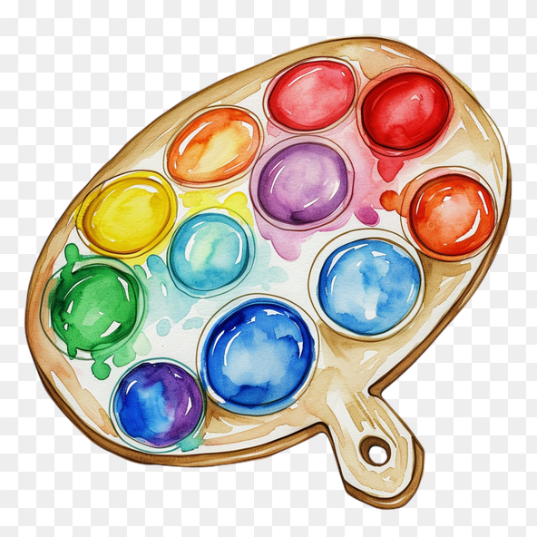 Watercolor Palette Clipart