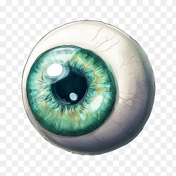 Realistic Green Eye Clipart