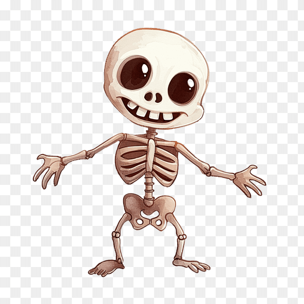 baby skeleton clipart