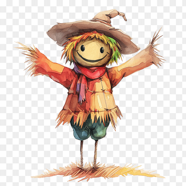 Cute scarecrow clipart