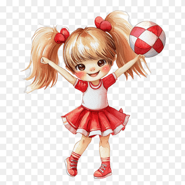 cheer girl clipart