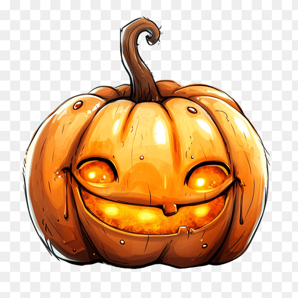 smiling pumpkin clipart