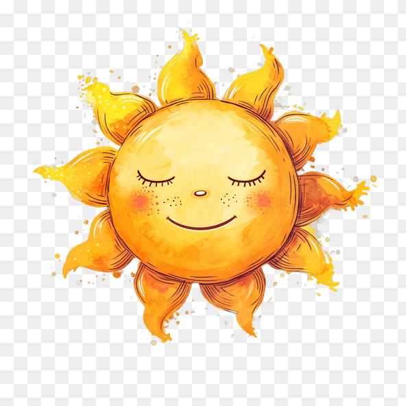 peaceful sunshine clipart