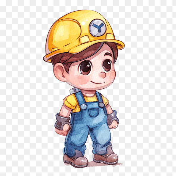 yellow hard hat clipart