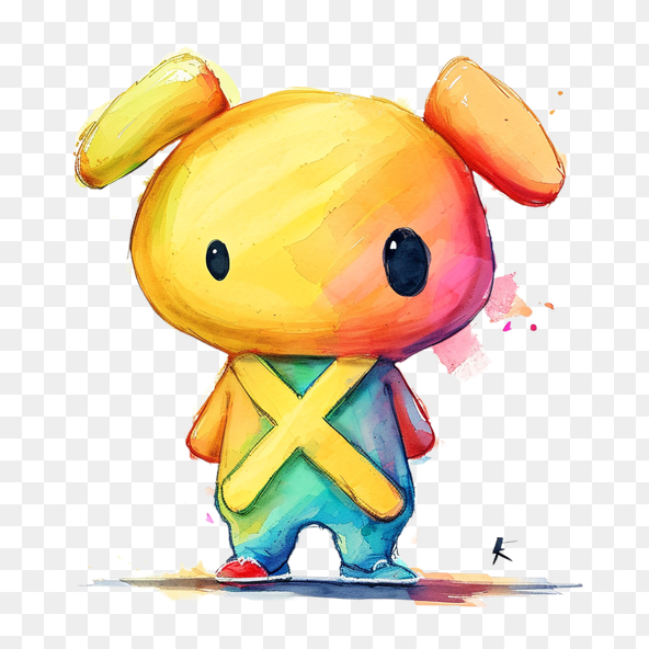 Cute Watercolor Puppy Clipart