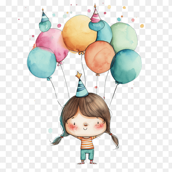 birthday girl clipart