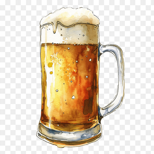 watercolor beer clipart