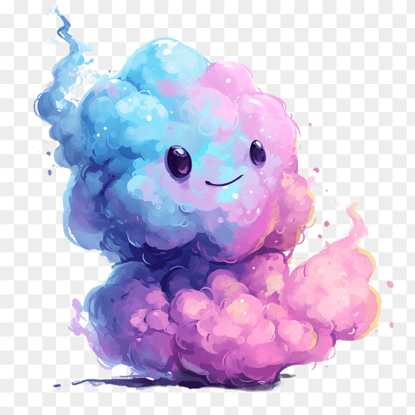 cotton candy clipart
