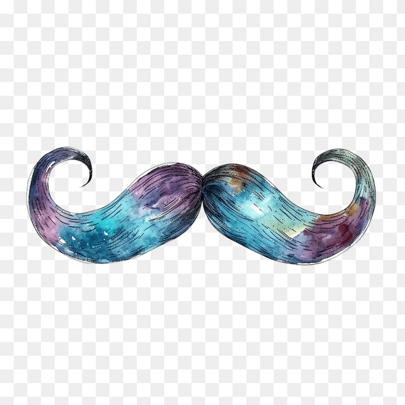 galaxy mustache clipart