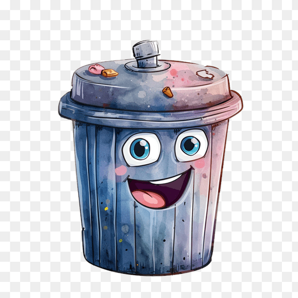 cute trash clipart
